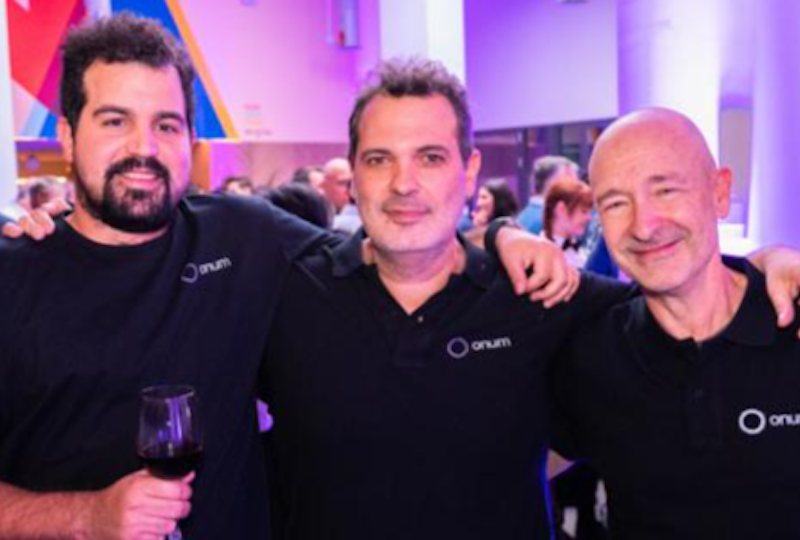 Onum founders: Pedro Castillo, Lucas Varela, and Pedro Tortosa